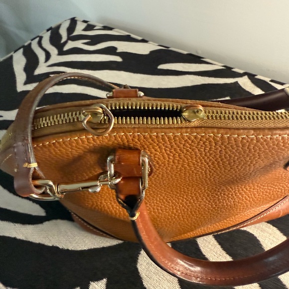 Dooney & Bourke Brown Leather Satchel - Picture 6 of 12